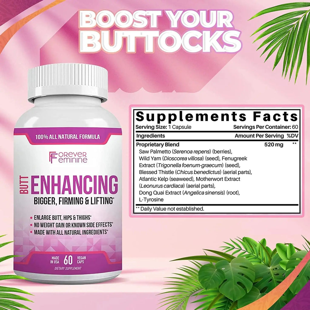 Forever Feminine Premium Butt Enhancement Pills - Booty Enlargement Pills - Shape Forever Feminine Au supplements
