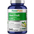 NusaPure Noni Fruit 20:1 Extract, 300 mg Equivalent to 6,000 mg 240 Capsules Suitable for Vegetarian/Vegan, Non-GMO NusaPure Au supplements