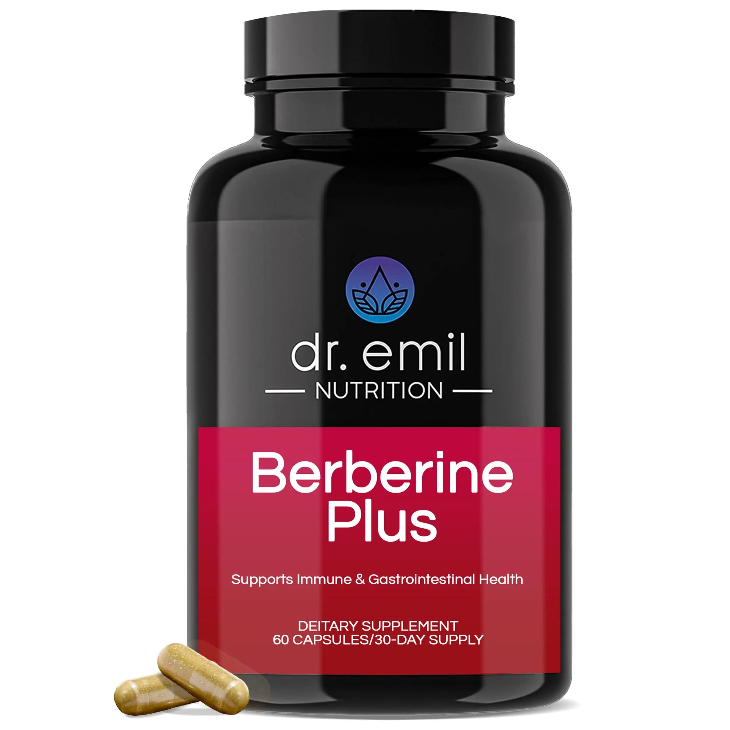 Dr. Emil Berberine 500mg Capsules - Berberine Supplement with Cinnamon, MTC Oil & Milk DR EMIL NUTRITION Au supplements