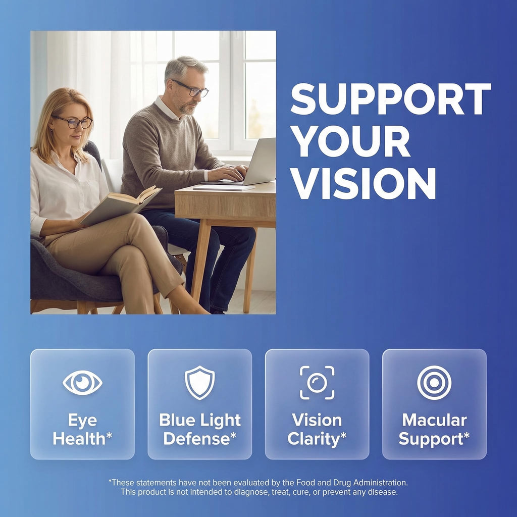 Clean Nutra Eye Vitamins with Bilberry Lutein and Zeaxanthin Supplements Lycopene 40mg Resveratrol Grape Seed Astaxanthin for Eyes - Eye Care Health Support Eye