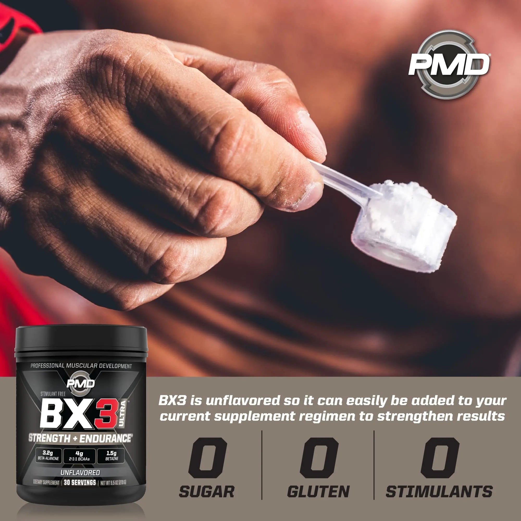 PMD Sports BX3 Ultra Muscle-Building Powder – Beta-Alanine, BCAAs, Betaine Anhydrous PMD Au supplements