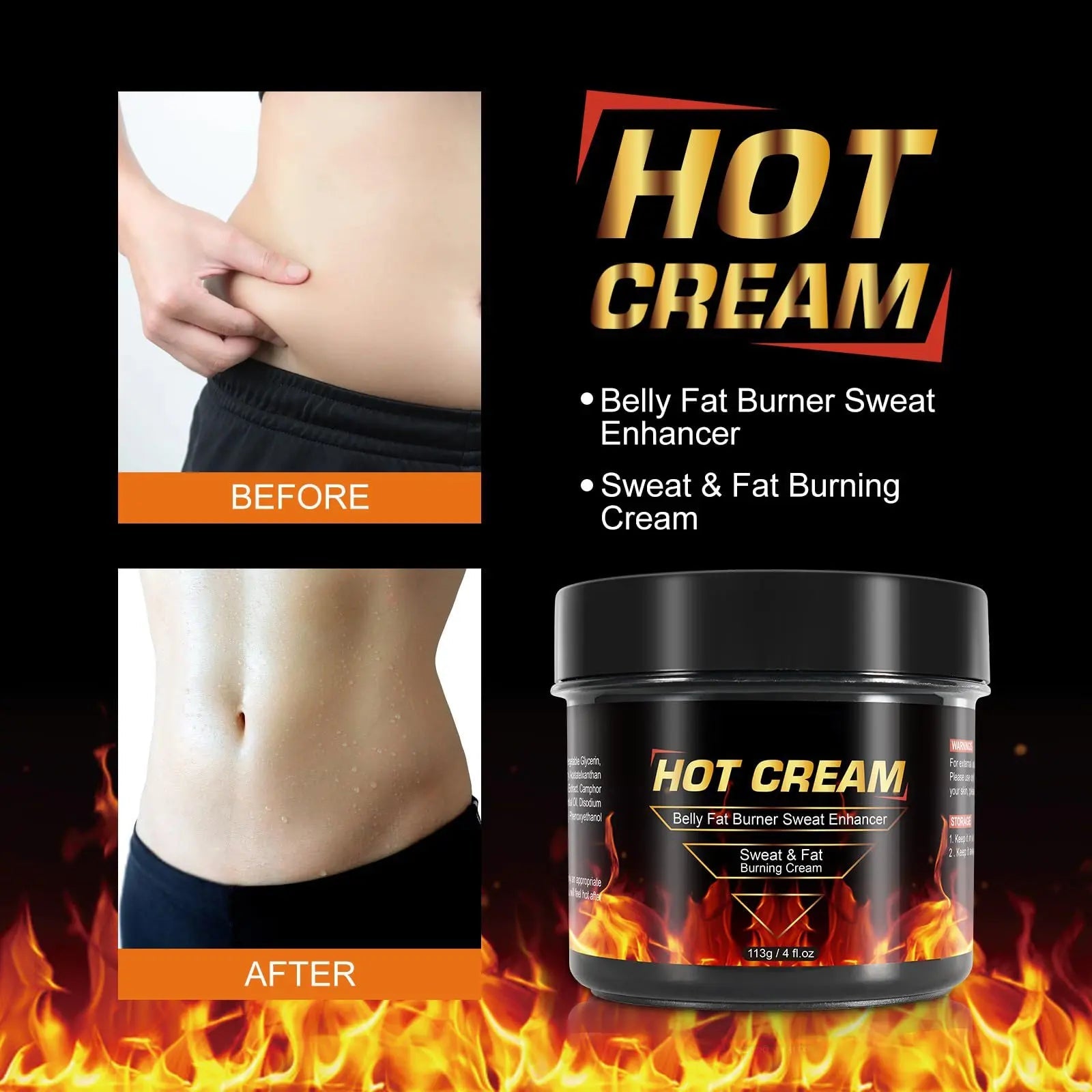 REBODUM Hot Sweat Cream, Fat Burning Cream for Belly Natural Weight Loss Cream Weight Loss REBODUM Au supplements