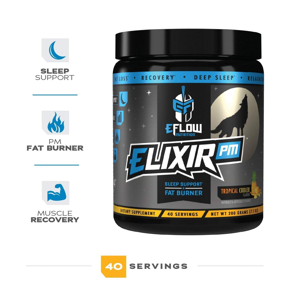 eFlow Nutrition Elixir PM - Night time Fat Burner and Natural Sleep Support - GABA, l-carnitine eFlow Nutrition Au supplements