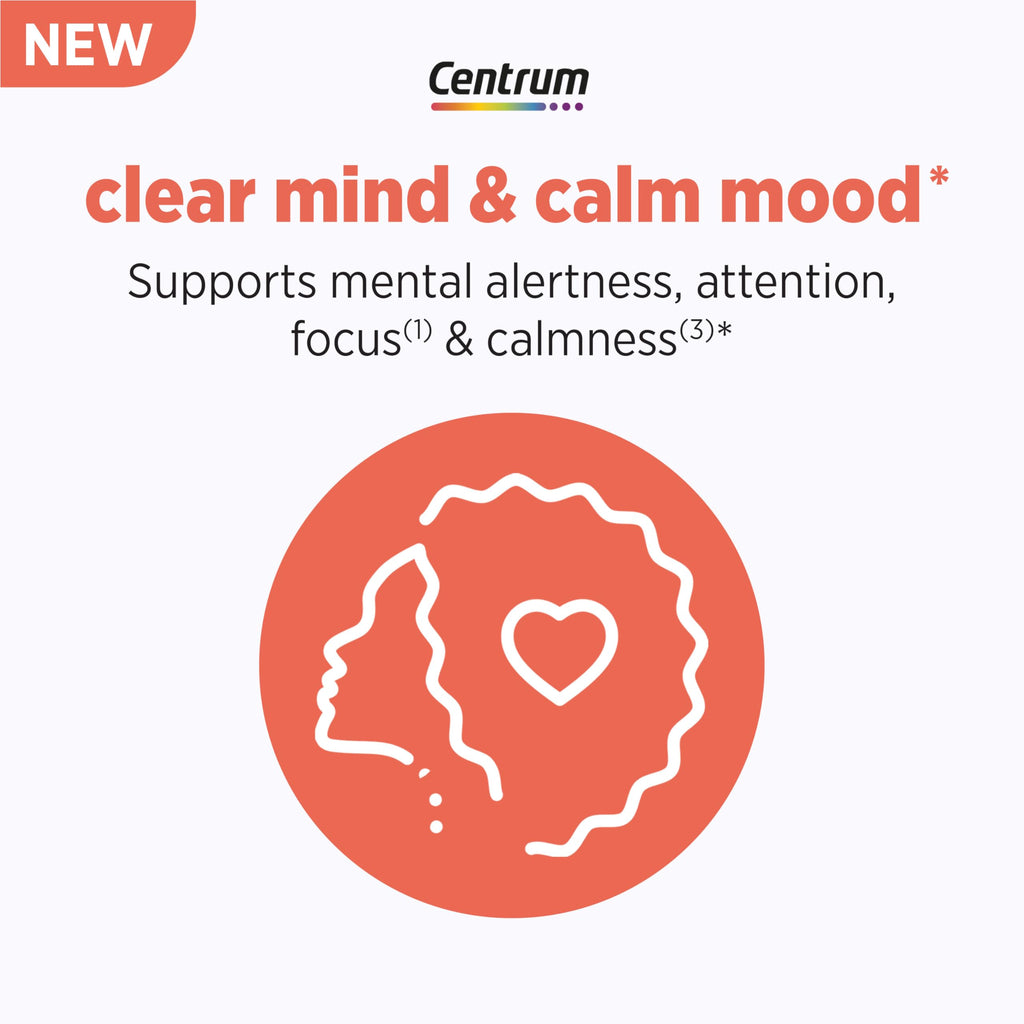 Centrum Clear Mind and Calm Mood Menopause Support Tablets, with Clinically Studied enXtra, 30 Count Centrum Au supplements