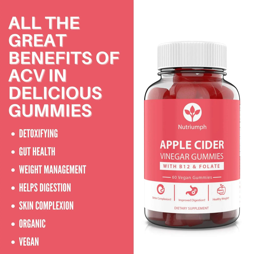 Nutriumph Apple Cider Vinegar Gummies with The Mother Vegan – Weight Loss, Detox Nutriumph Au supplements