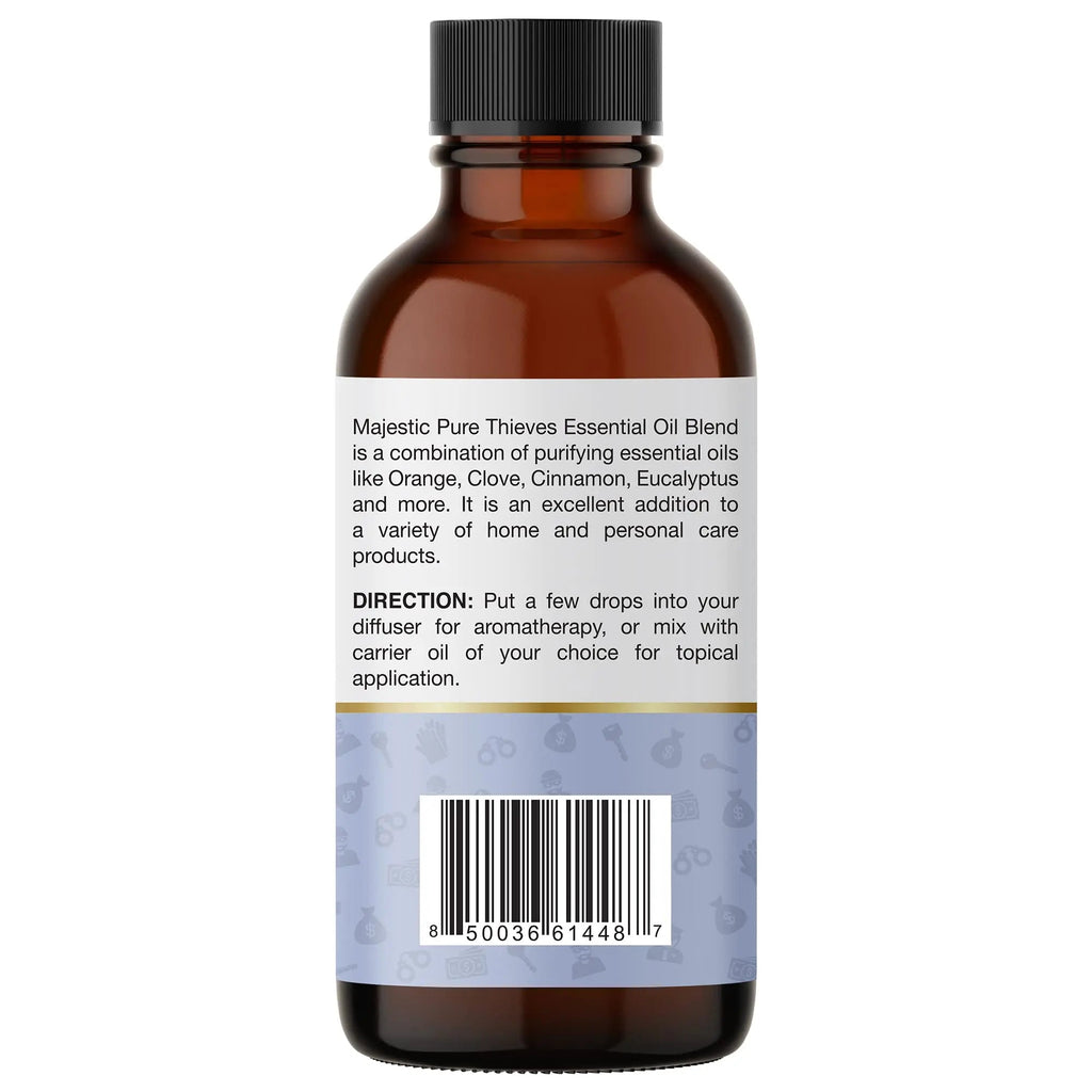 Majestic Pure Thieves Essential Oil Blend | 100% Pure Premium Oil for Uplifting Mood, DIY Products MAJESTIC PURE Au supplements