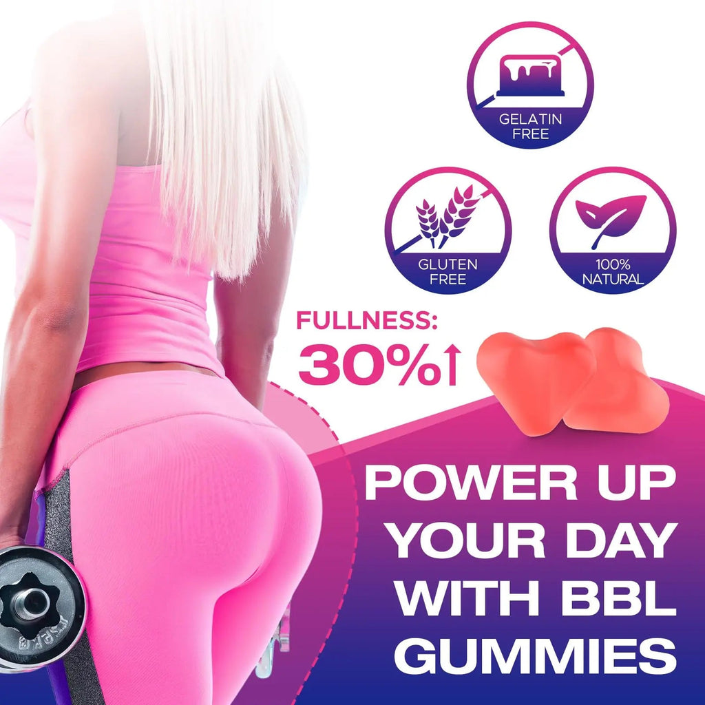 Jovariquethor Booty Gummies for Women - BBL Gummies with Multivitamins and Herbal Extracts - Peach Flavor - 60 Count Jovariquethor Au supplements