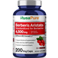 NusaPure Berberine HCI 4500 mg - 200 Veggie Caps - 6 Months Supply - (100% Vegetarian NusaPure Au supplements