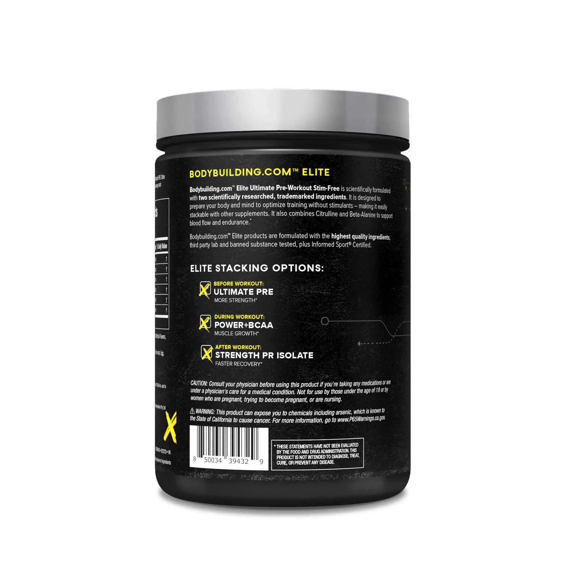 B BODYBUILDING.COM Elite Ultimate PRE Stim Free Rocket Pop B BODYBUILDING.COM Au supplements