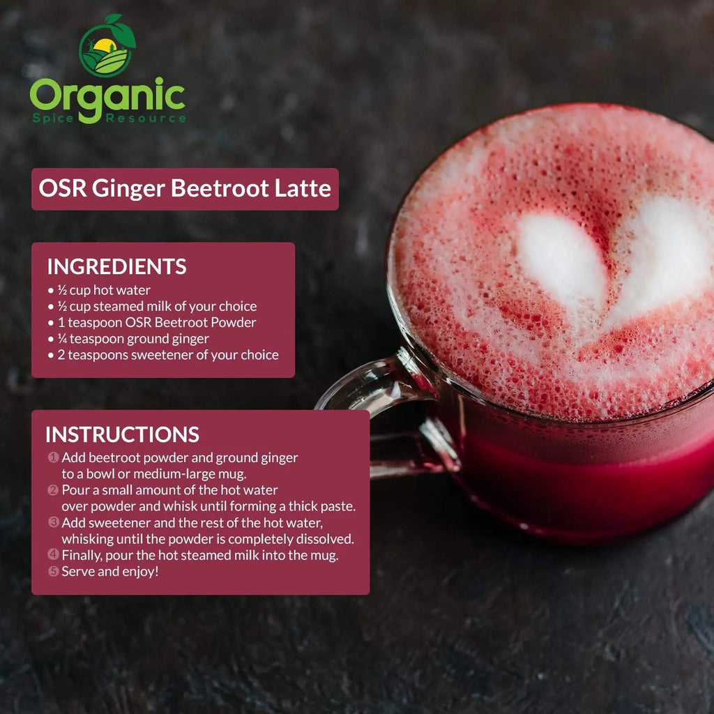 Organic Beet Root Powder | 8 oz or 226g | USDA Organic Approved, Raw and Non GMO Organic Spice Resource Au supplements