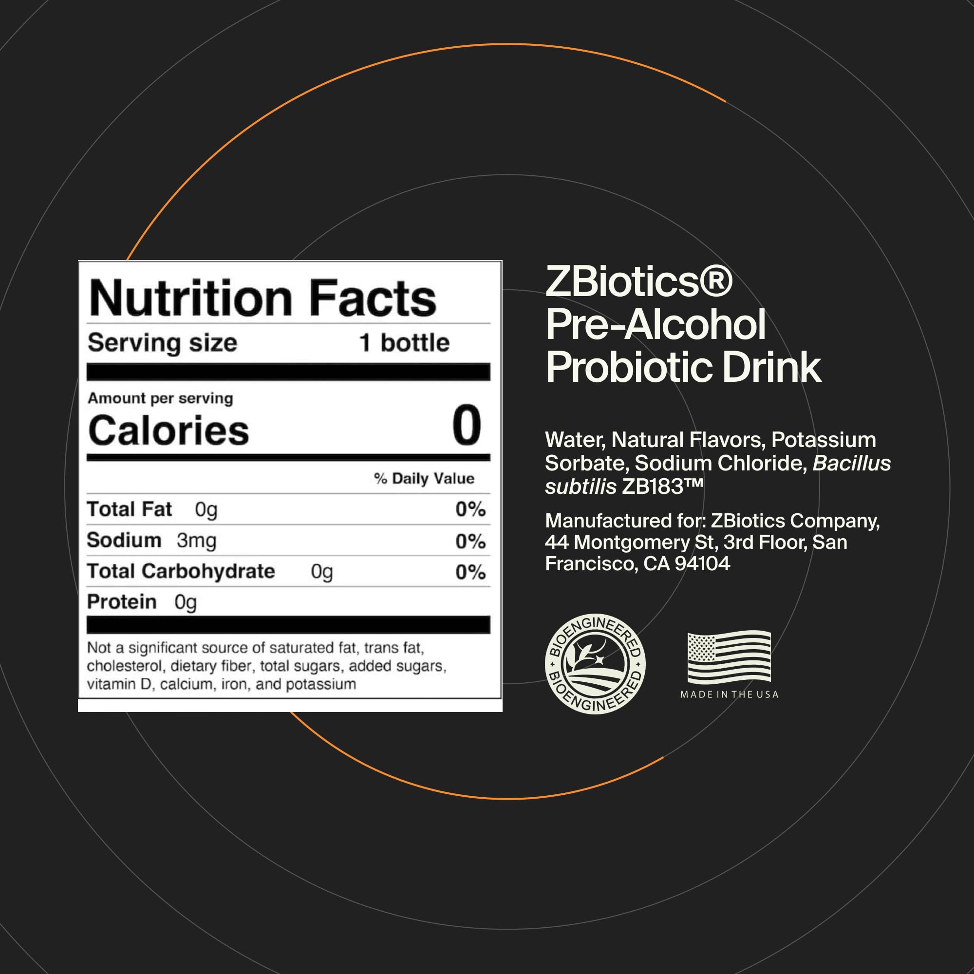 ZBiotics — Feel Better After Drinking, Wake Up Refreshed, Science-Backed, Patented Probiotic for Easier Mornings, Travel-Friendly, 3-Pack of 0.47 Fl Oz Bottles