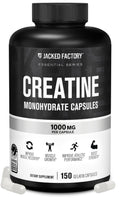 Jacked Factory Creatine Monohydrate Capsules - Creatine Pills for Muscle Growth, Increased Strength, Enhanced Energy Output and Improved Athletic Performance - 150 Capsules Jacked Factory Au supplements