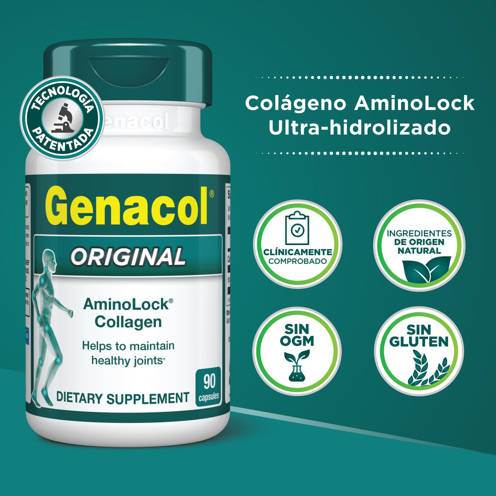 Collagen Peptides Joint Supplements for Men & Women by Genacol | Exclusive Hydrolyzed Collagen Pills | Helps Maintain Healthy Joints | Colageno Hidrolizado | Genacol Original 180 Capsules Genacol Au supplements
