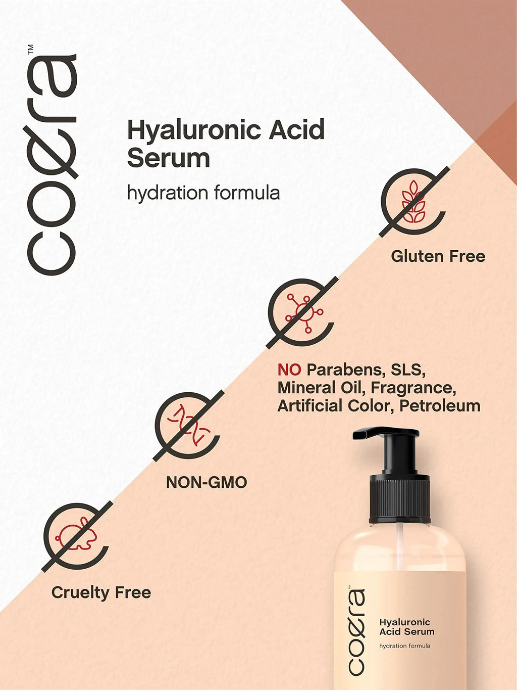 Hyaluronic Acid Serum for Face & Skin | 8 oz | Paraben & SLS Free Moisturizer | Packaging Coera Au supplements