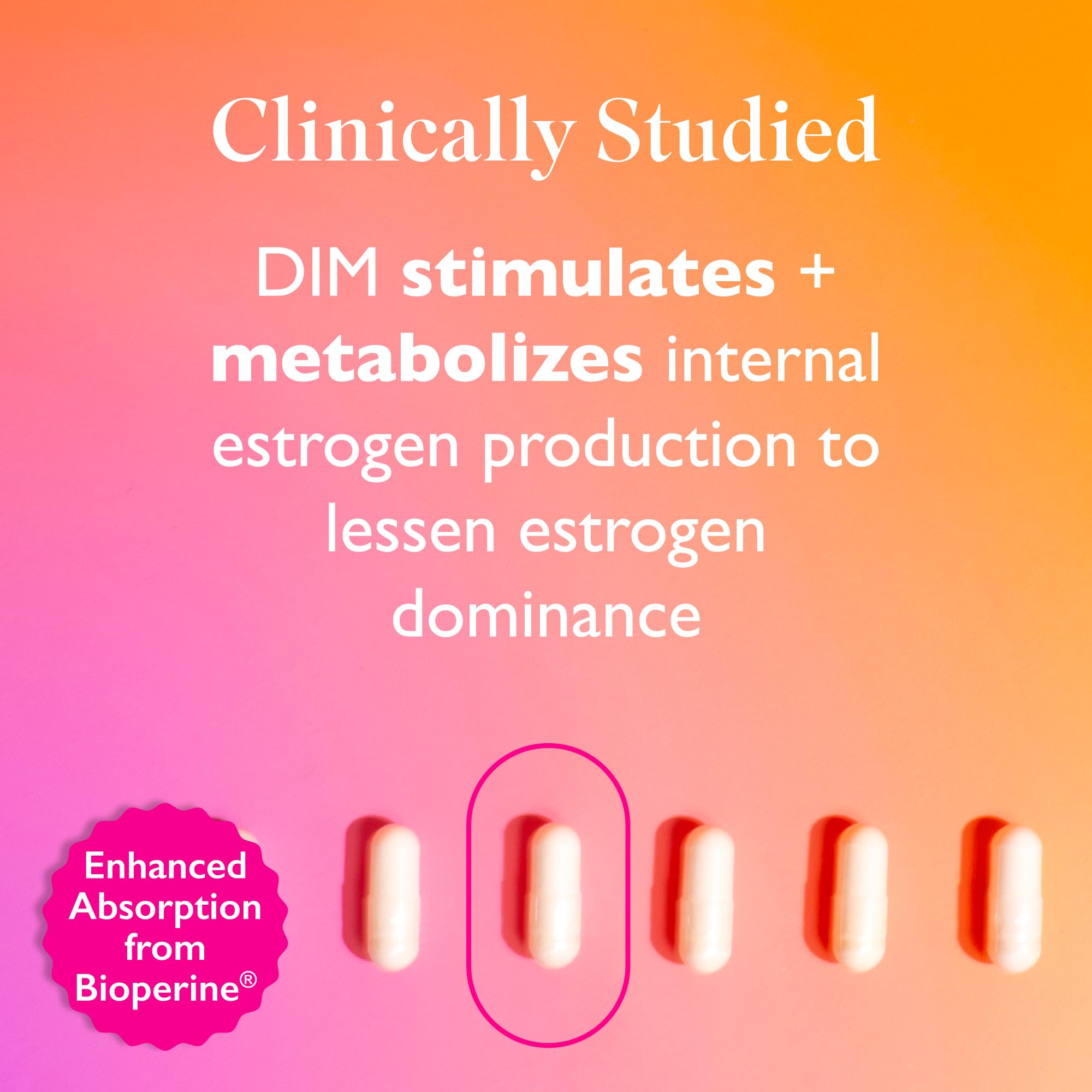 Amy Suzanne 200 DIM Supplement for Women - Estrogen Metabolism and Hormone Harmony for Menopause, Perimenopause & PMS Support - DIM Plus Bioperine for Mood Support - 60 Day Supply, Vegan Amy Suzanne Au supplements