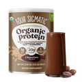 Four Sigmatic Organic Plant-Based Protein Powder | Clean Vegan Protein Elevated with Lion’s Mane, Chaga, Cordyceps and More for Brain Function and Immune Support | Creamy Cacao, 21.16 oz