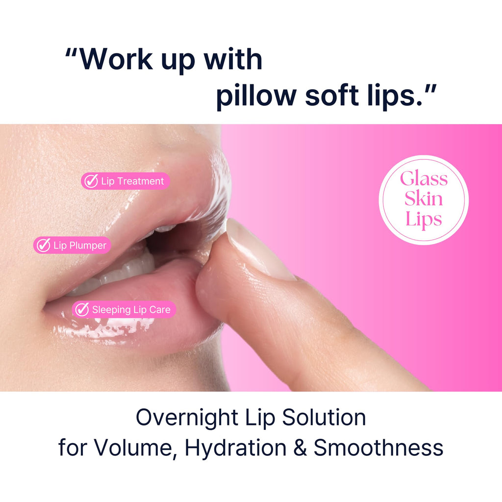 Perfect Sleep Lip Collagen 0.50fl.oz, Intensive Collagen Lip Sleeping Mask Infused with Peptides, Rice Protein & Willow Bark Extract