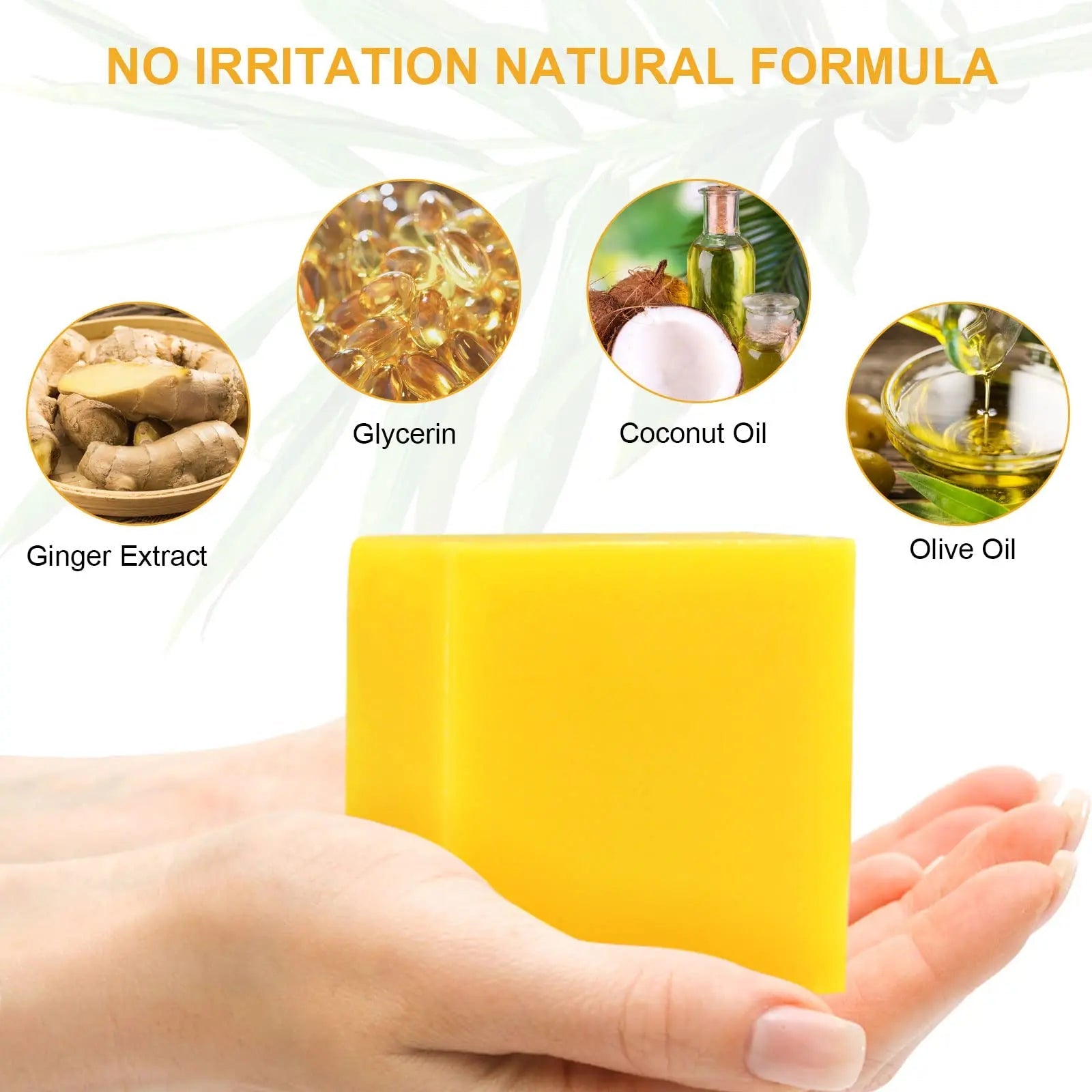 Organic Ginger Soap, Moisturizing Bath Soap, Slimming Ginger Soap, Deep Clean Effectively Moulis Au supplements