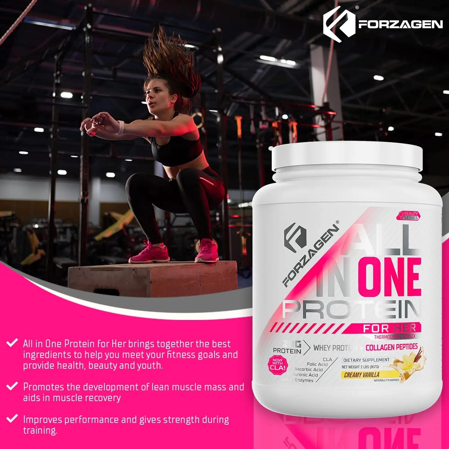 Forzagen All in One Protein for Her, Protein Powder for Women with Collagen Peptides Forzagen Au supplements