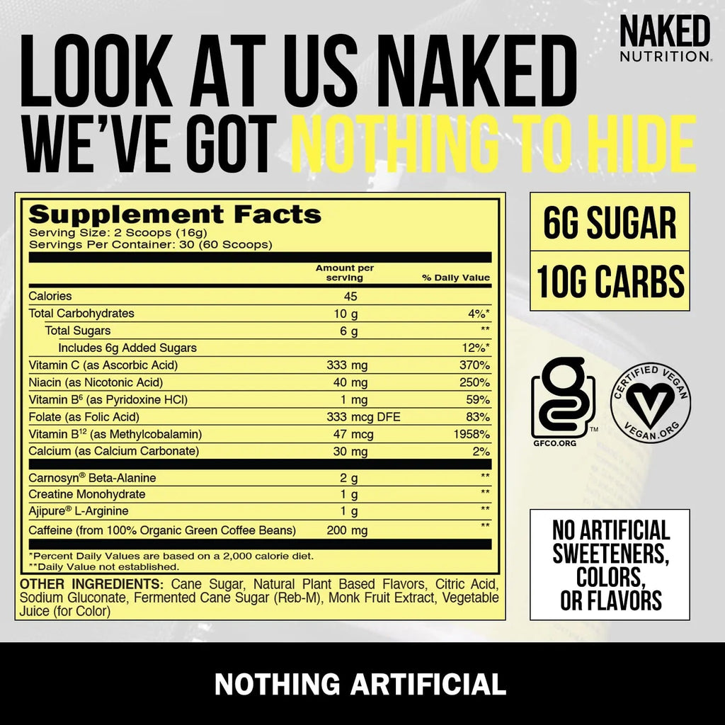 NAKED nutrition Vegan Energizing Bundle: Naked Citrus Energy Super Greens Powder NAKED nutrition Au supplements