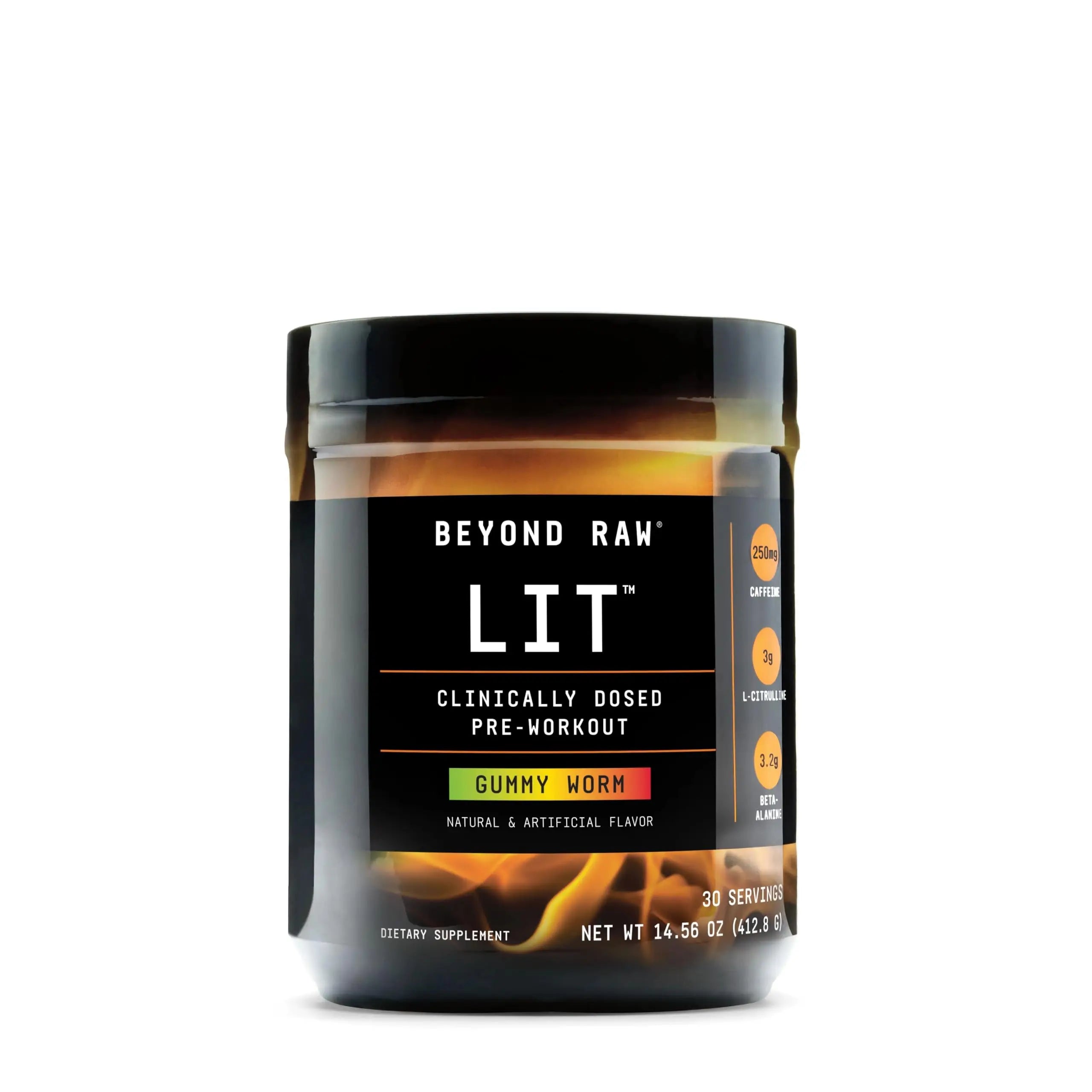 Beyond Raw LIT - Gummy Worm, NET WT 14.9 oz BEYOND RAW Au supplements