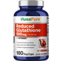 NusaPure Reduced Glutathione 500mg 180 Veggie Capsules (Vegan,Non-GMO) L-Glutathione NusaPure Au supplements