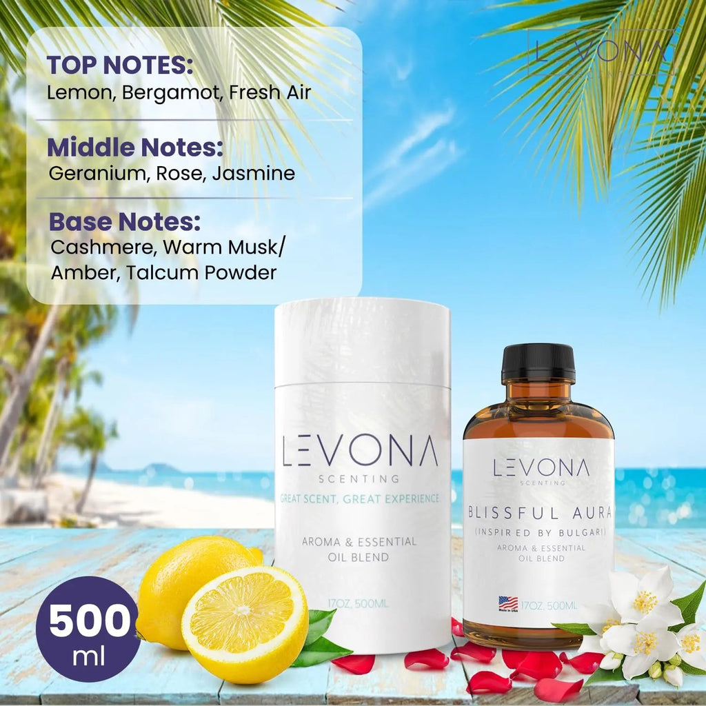 Levona Scent Essential Oils for Diffuser: Blissful Aura Inspired by Bulgari with Notes of Amber LEVONA SCENT Au supplements