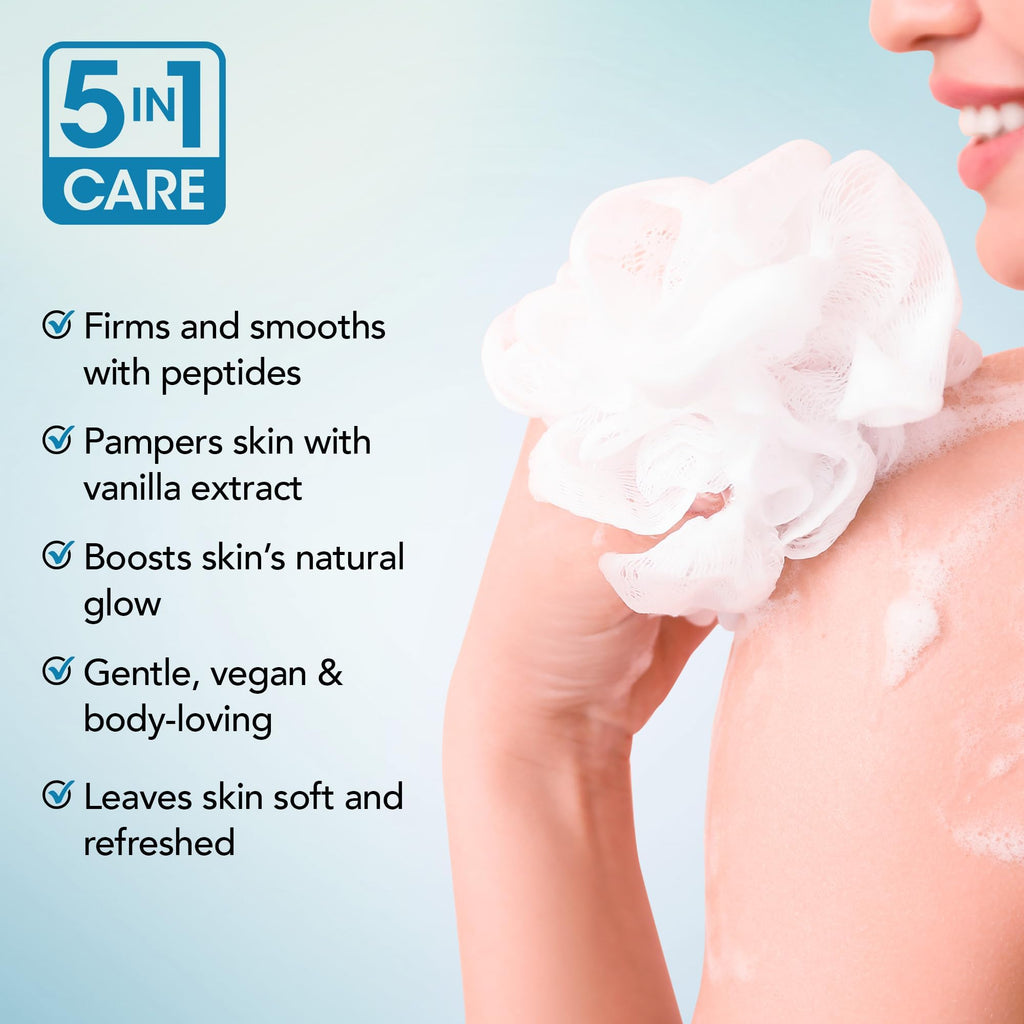 Botanic Hearth Vanilla Body Wash – Hydrating 5-in-1 Shower Gel with Warm Vanilla Aroma