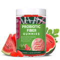 9-in-1 Probiotic Prebiotic Fiber Gummies for Adults & Teens, Sugar-free Fiber Supplement with Psyllium Husk, FOS, Inulin, ACV & 5 Billion CFU Bacillus Coagulans