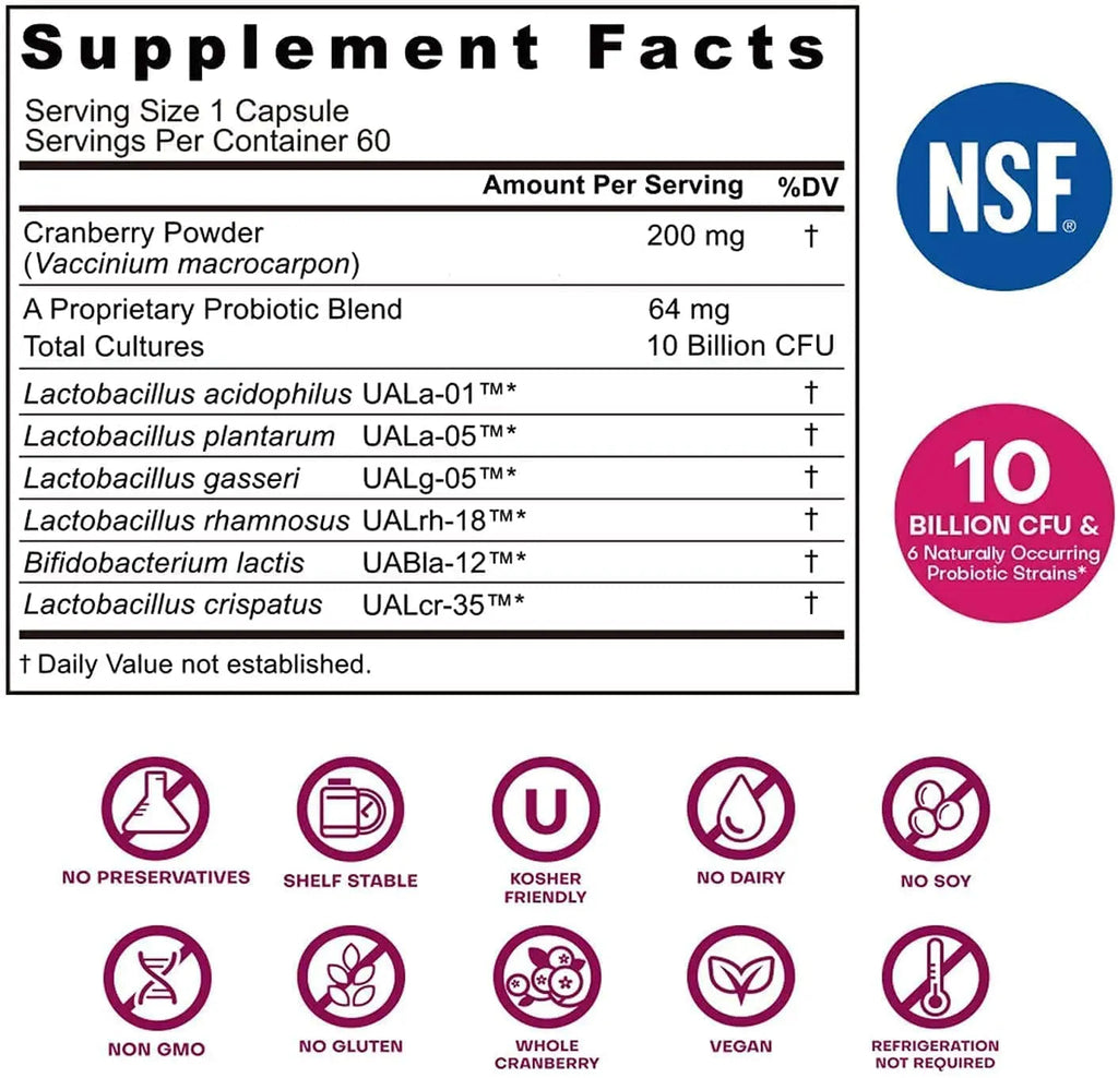 NutriCelebrity NutriFlora-Pro Probiotics for Women, Vaginal, Urinary Health, Immune System Digestive Nutricelebrity Au supplements