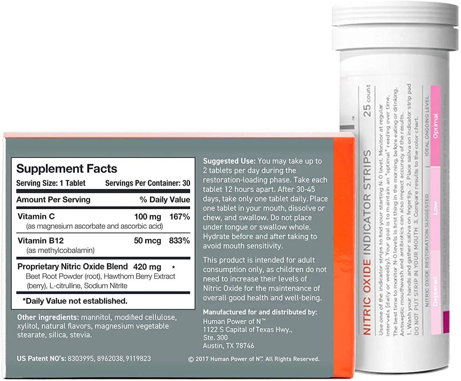 humanN Neo40 Daily & Nitric Oxide Indicator Strips humanN Au supplements