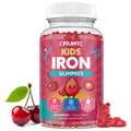 Iron Gummies for Kids & Teens, Kids Multivitamin with Iron Supplement, Calcium, Folate, Zinc, Prebiotic - for Blood Builder & Energy Support, Iron Deficiency - Vegan & Non-GMO - 60 Count Cherry CFILIHTC Au supplements