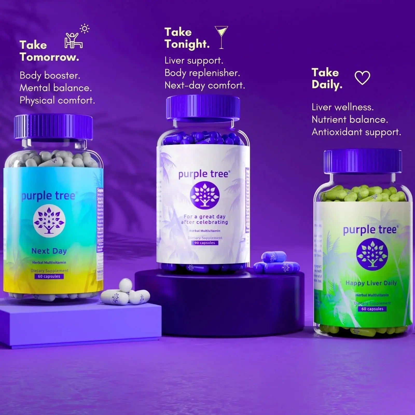 purple tree Next Day – Post-Drink Morning Wellness Supplement for Balance, Restore & Replenishment | Ashwagandha KSM-66, Milk Thistle, Ginger purple tree Au supplements