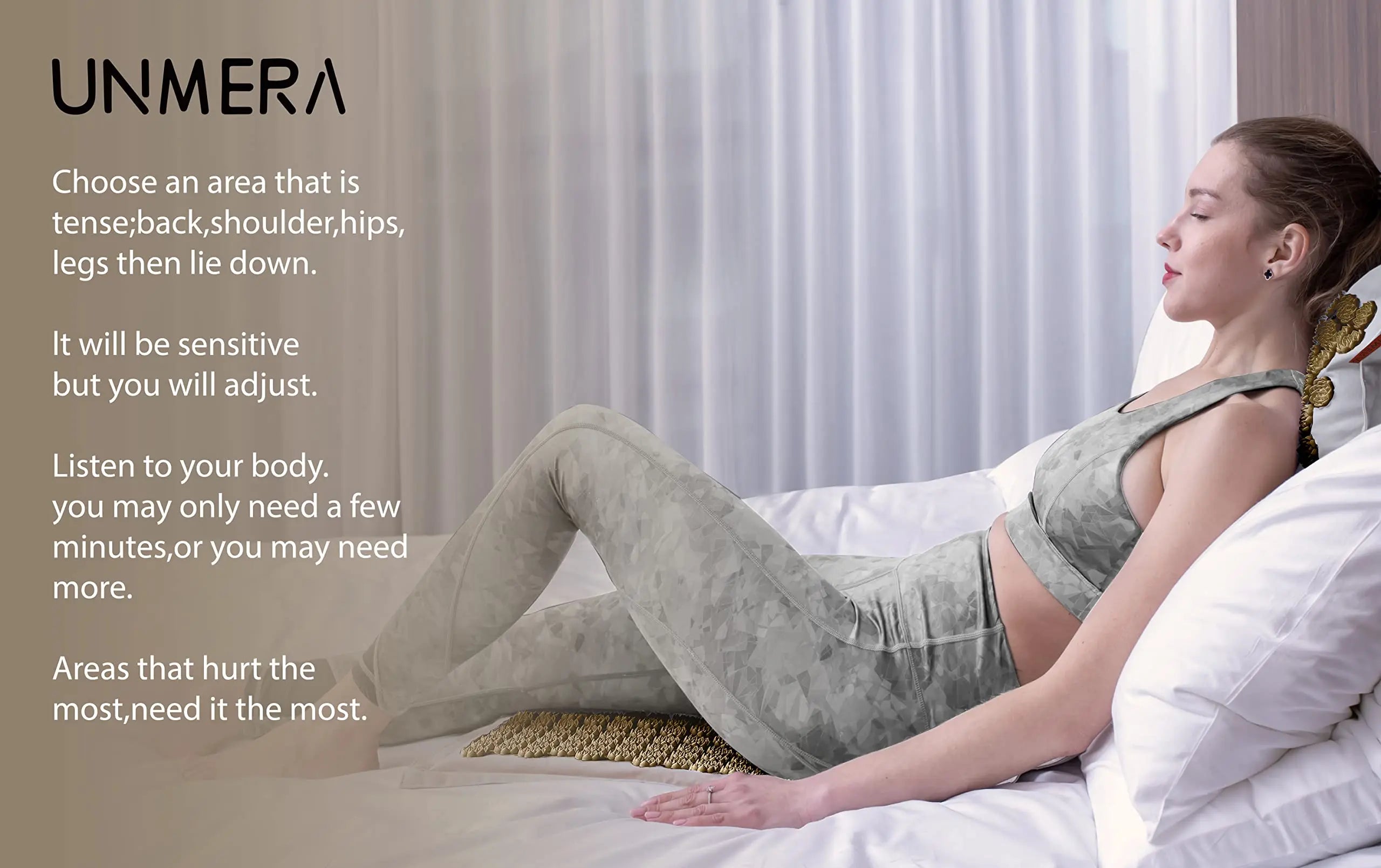UNMERA Acupressure Mat and Pillow Set,Natural Premium Linen & Coconut Fiber Filling UNMERA Au supplements