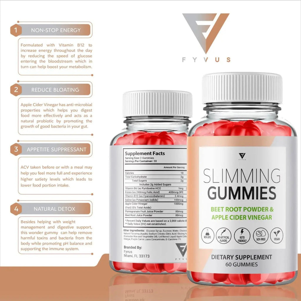 (3 Pack) Slimming Gummies It Works for Weight Loss with Apple Cider Vinegar Itworks Its Fyvus Au supplements