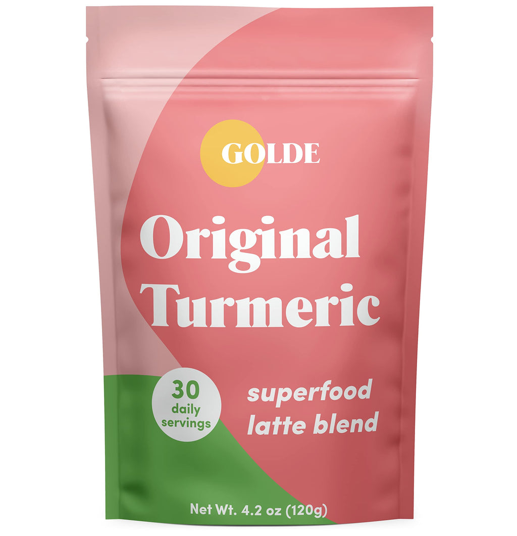 GOLDE - Superfood Latte Blend - Original Turmeric - Plant-Based w/Coconut, & Ginger - Vegan, Keto, Sugar-Free - 30 Servings GOLDE Au supplements