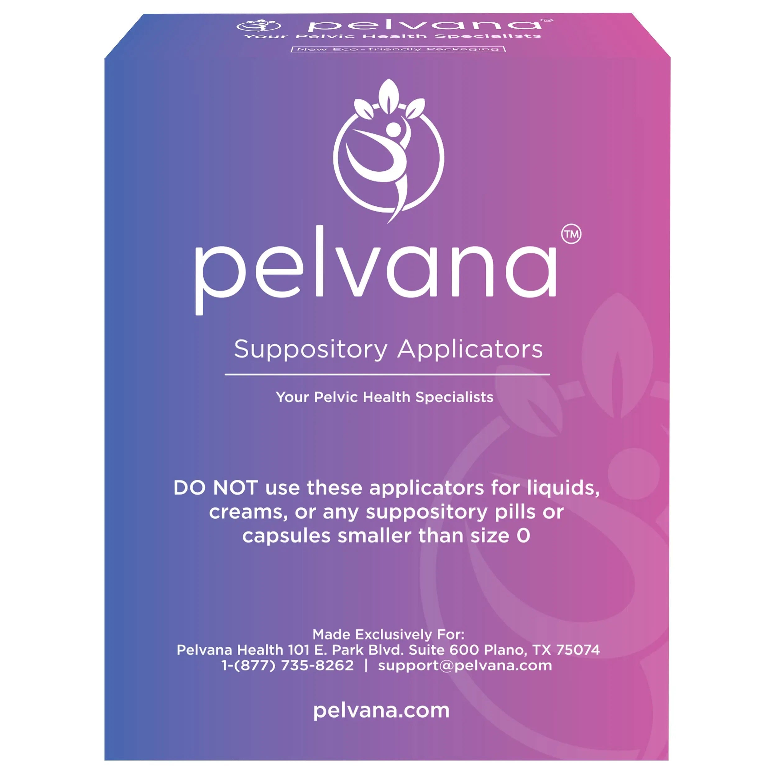 Pelvana Suppository Applicators for Women - (30 Pack) - Fits Size 0 and 00 Capsules - Often Used Pelvana Au supplements
