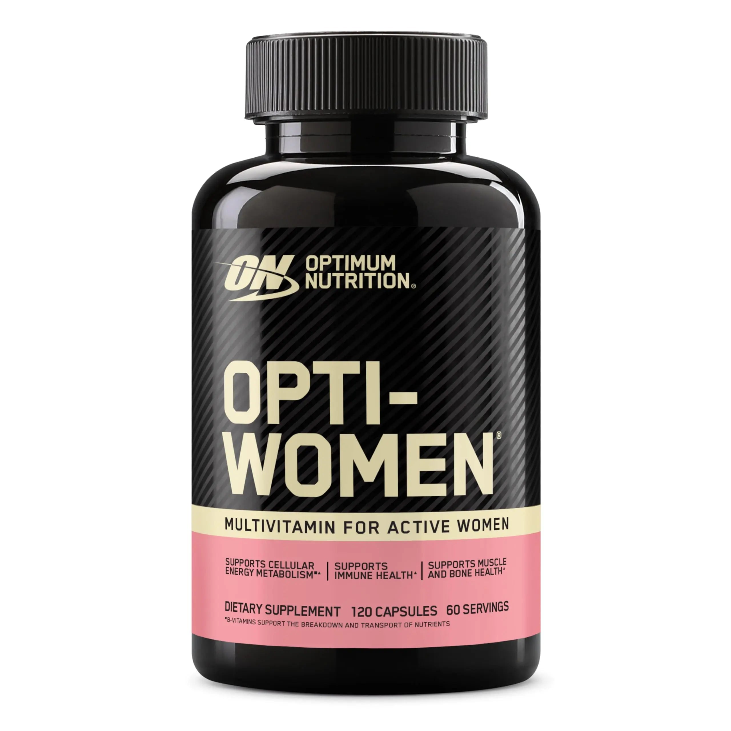Optimum Nutrition Opti-Women, Vitamin C, Zinc and Vitamin D for Immune Support Womens Daily Multivitamin Supplement with Iron, Capsules, 120 Count Optimum Nutrition Au supplements