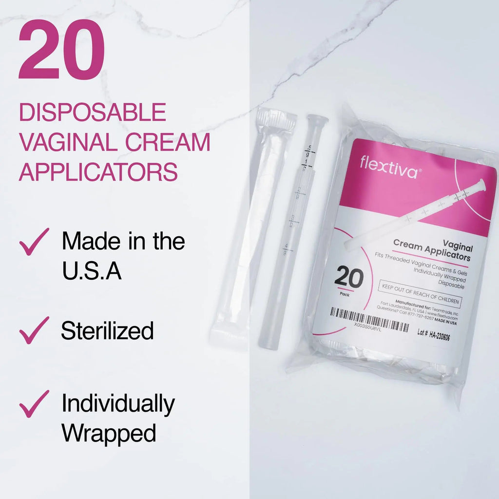 Flextiva Disposable Plastic Vaginal Cream Applicators - Threaded End to Fit OTC Gel or Cream Products Flextiva Au supplements