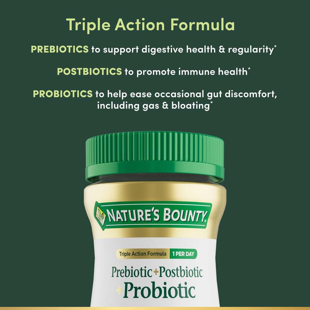 Nature’s Bounty Pre + Pro + Postbiotic Gummies for Digestive Health, Immune Support - Probiotic Gummies for Gut Health, Tropical Mango Flavor, 30 Ct Nature's Bounty Au supplements