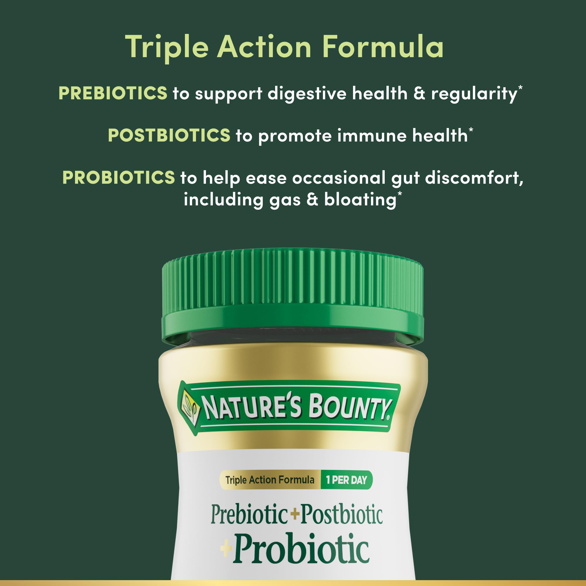 Nature’s Bounty Pre + Pro + Postbiotic Gummies for Digestive Health, Immune Support - Probiotic Gummies for Gut Health, Tropical Mango Flavor, 30 Ct Nature's Bounty Au supplements