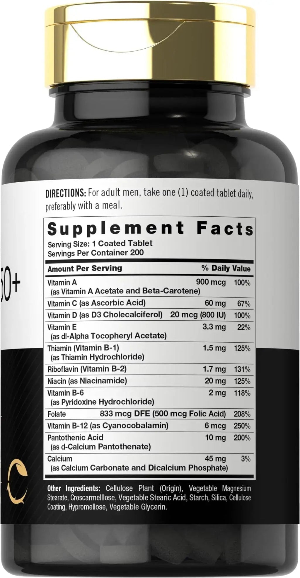 Carlyle Multivitamin for Men 50+ | 200 Count | with B Vitamins, Vitamin D, Magnesium & Zinc | Non-GMO, Gluten Free Supplement Carlyle Au supplements