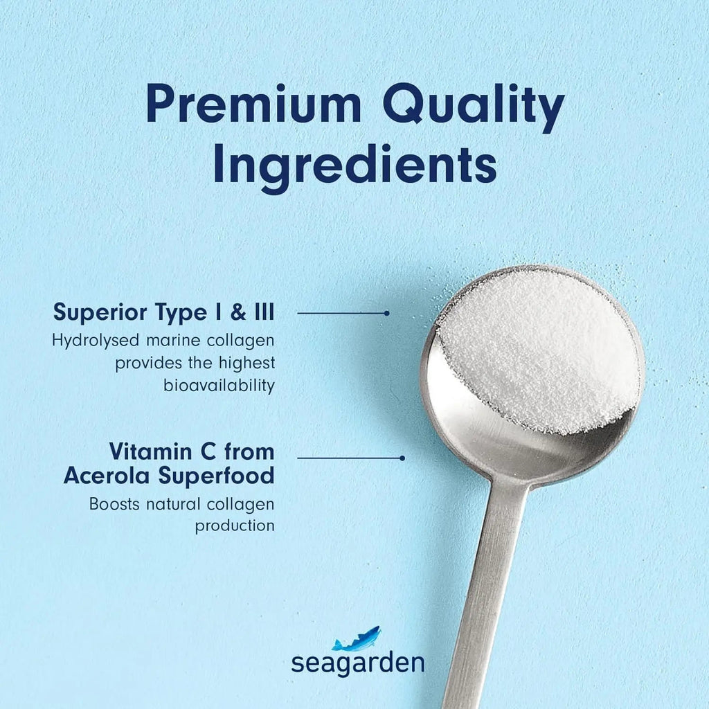 Seagarden Marine Collagen Powder + Vitamin C | Collagen Peptides Powder (Type I & III) SEAGARDEN Au supplements