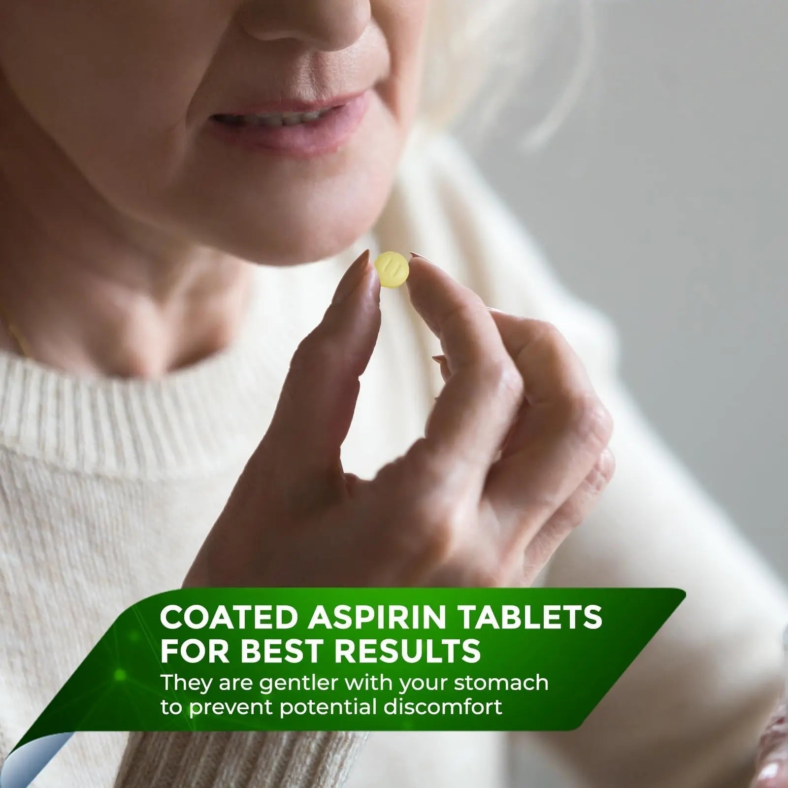 Pure Low Dose Baby Aspirin 81mg for Adults, 100 Count Enteric Coated Aspirin Tablets for Men and Women, Safe Relief for Symtoms Associated with Headache, Arthritis, Cramps NobleAid Au supplements