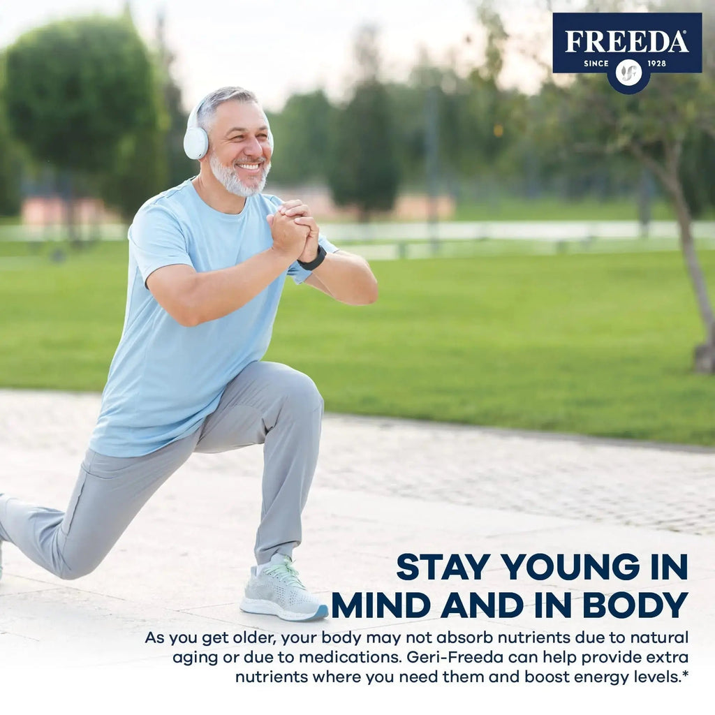 Freeda Senior Multivitamin - Kosher Vitamins for Men & Women 60 and Over - One Daily Coated Tablet - Women’s & Men’s Vitamins Multivitamin 60 Plus FREEDA Au supplements