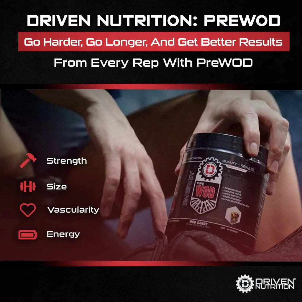 Driven PREWOD Energy Matrix, 50 Servings - Pre-Workout Supplement with Caffeine Driven Nutrition Au supplements