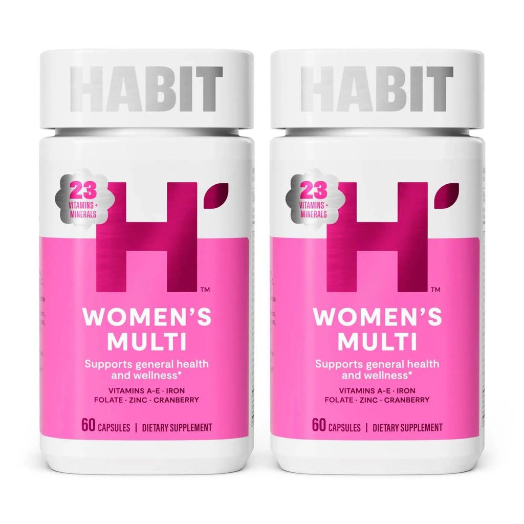 Habit Womens Multi Supplement 2 Pack (120 Capsules) - New Look, Supports General Health & Wellness, 23 Essential Vitamins and Minerals H' Habit Au supplements