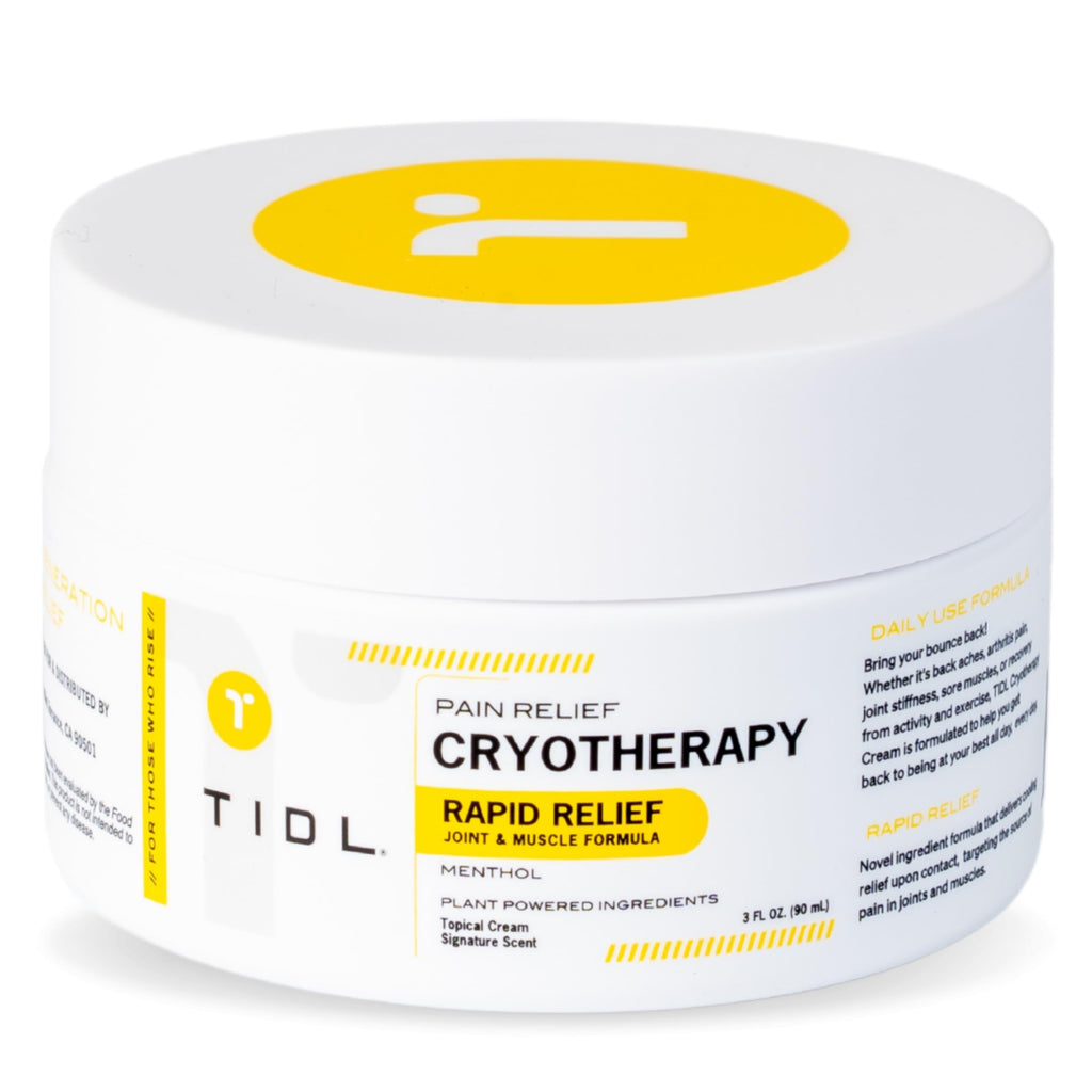 TIDL Cryotherapy Pain Relief Cream, 3 Oz, Targeted Neck Pain, Joint & Muscle Pain Relief with Organic, Plant-Based Menthol, Instant Cooling for Sport & Post Workout Full Body Recovery TIDL Au supplements