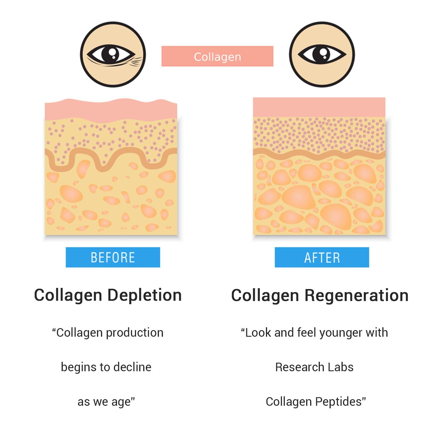 Research Labs 2 for 1 Promo 240 Collagen Pills - 6000 mg Per Day. Grass Fed Anti-Aging Support for Skin, Joints, Tendons, Bones, Hair and Nails.