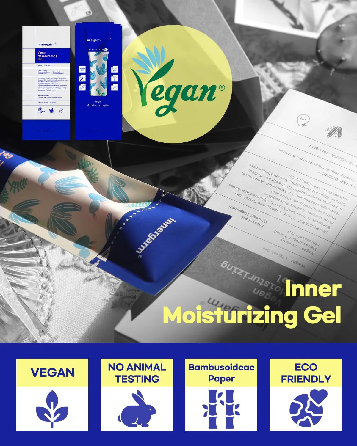 wettrust Innergarm Vegan Moisturizing Gel - pH Balanced Intimate Care for Women, Natural Ingredients, 6 Count wettrust Au supplements